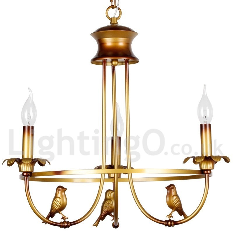 3 Light Retro Candle Style Chandelier