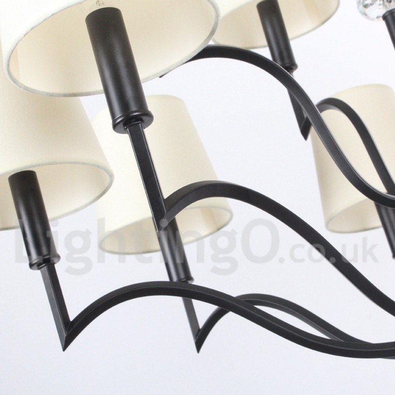 12 Light Modern Contemporary Candle Style Chandelier