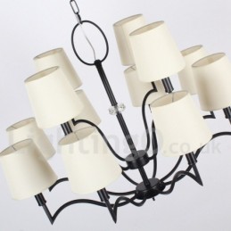 12 Light Modern Contemporary Candle Style Chandelier