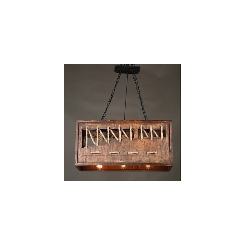 Minimalist Wooden Chandelier