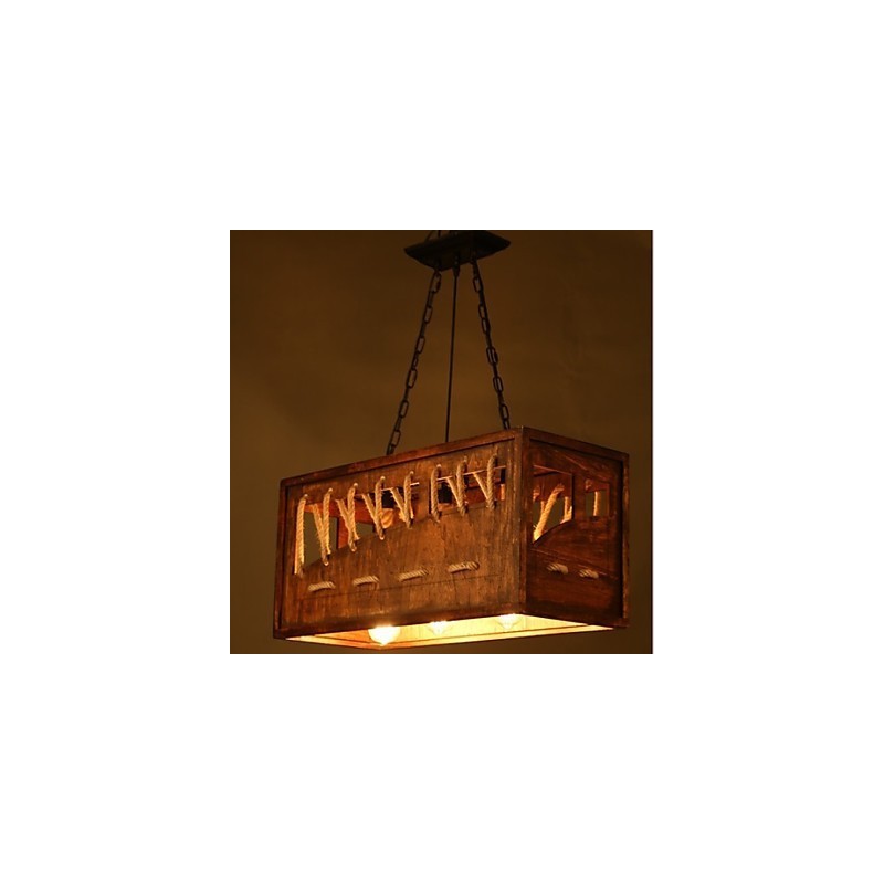 Minimalist Wooden Chandelier