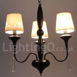 3 Light Mediterranean Style Candle Style Chandelier