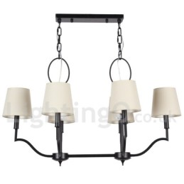6 Light Modern Contemporary Candle Style Chandelier