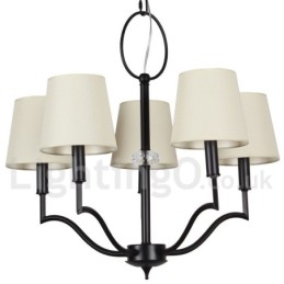 5 Light Modern Contemporary Candle Style Chandelier