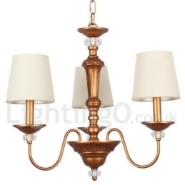 3 Light Retro Candle Style Chandelier