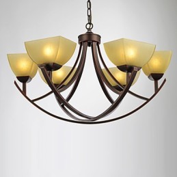 Chandelier 6 Lights Traditional Classic Vintage Metal