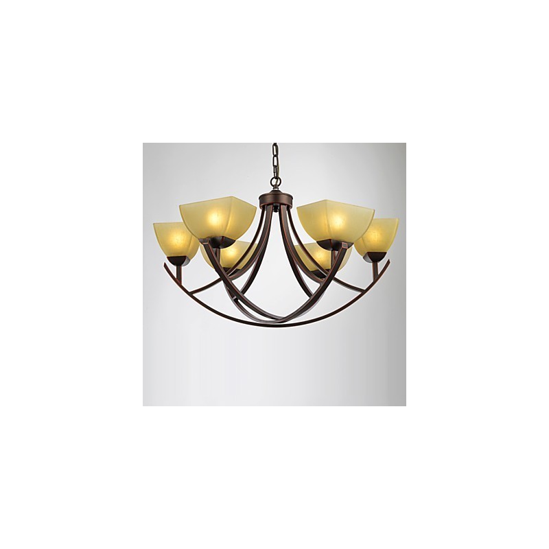Chandelier 6 Lights Traditional Classic Vintage Metal