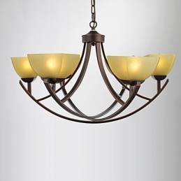 Chandelier 6 Lights Traditional Classic Vintage Metal