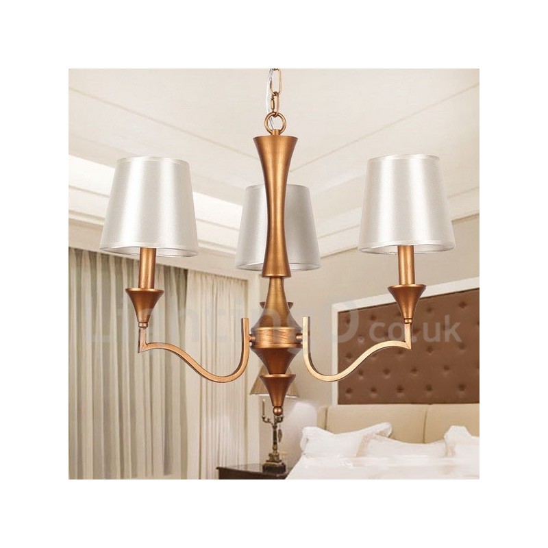 3 Light Mediterranean Style Candle Style Chandelier