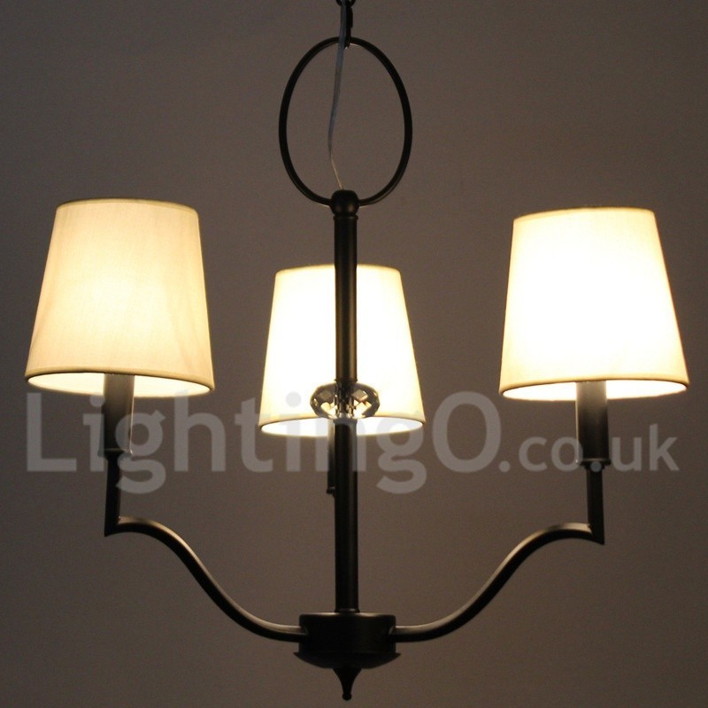 3 Light Modern Contemporary Candle Style Chandelier