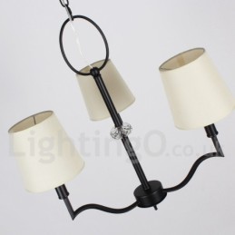 3 Light Modern Contemporary Candle Style Chandelier