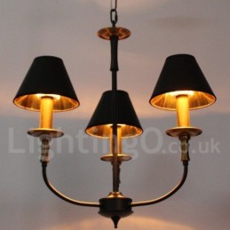 3 Light Retro Contemporary Candle Style Chandelier