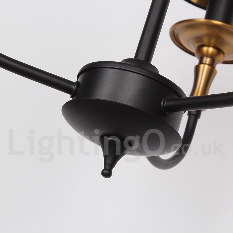 3 Light Retro Contemporary Candle Style Chandelier