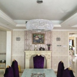 Modern K9 Crystal Ceiling Pendant Light Indoor Chandelier Drum Lighting Lamps Fixtures