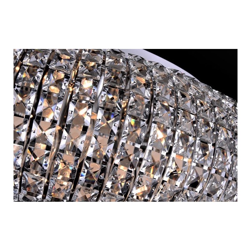 Modern K9 Crystal Ceiling Pendant Light Indoor Chandelier Drum Lighting Lamps Fixtures