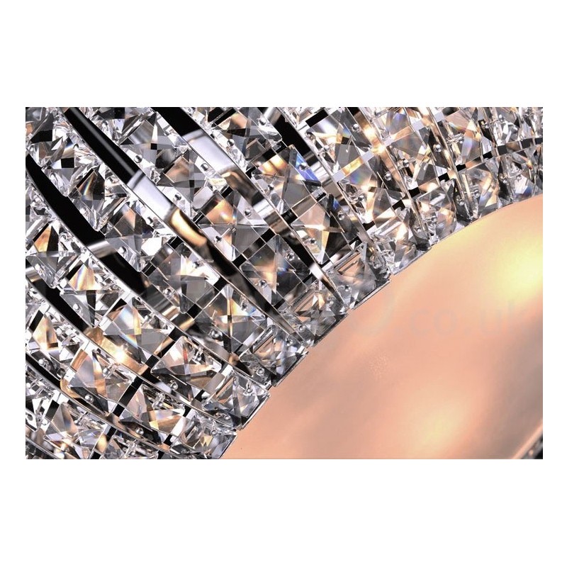 Modern K9 Crystal Ceiling Pendant Light Indoor Chandelier Drum Lighting Lamps Fixtures