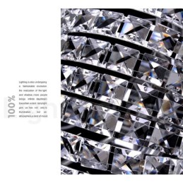Modern K9 Crystal Ceiling Pendant Light Indoor Chandelier Drum Lighting Lamps Fixtures