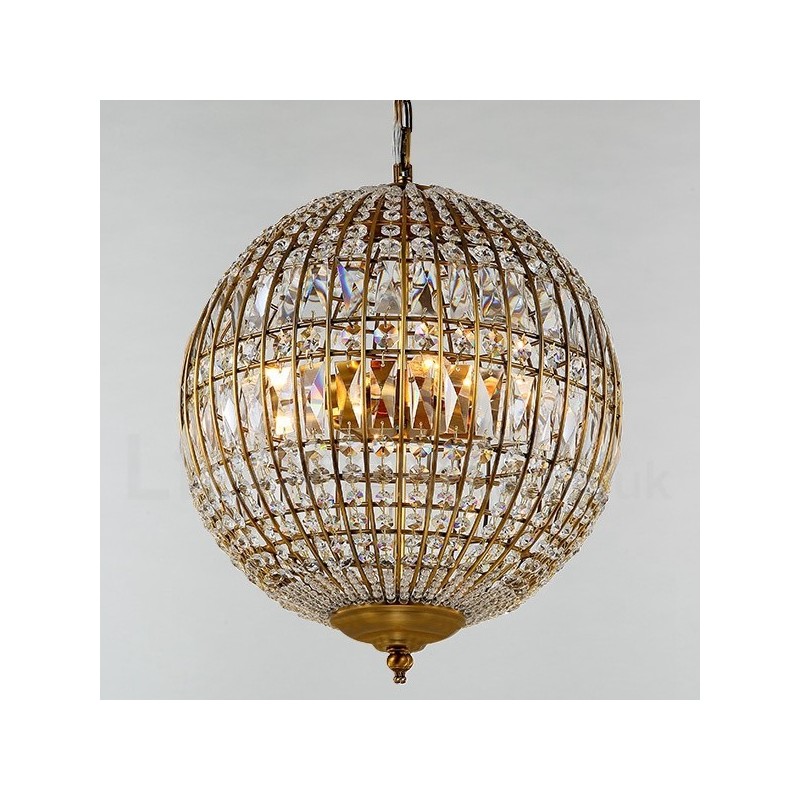 Globe Modern K9 Crystal Ceiling Pendant Light Indoor Chandelier Lighting Lamps Fixtures