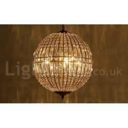 Globe Modern K9 Crystal Ceiling Pendant Light Indoor Chandelier Lighting Lamps Fixtures