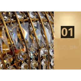 Globe Modern K9 Crystal Ceiling Pendant Light Indoor Chandelier Lighting Lamps Fixtures