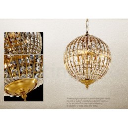 Globe Modern K9 Crystal Ceiling Pendant Light Indoor Chandelier Lighting Lamps Fixtures