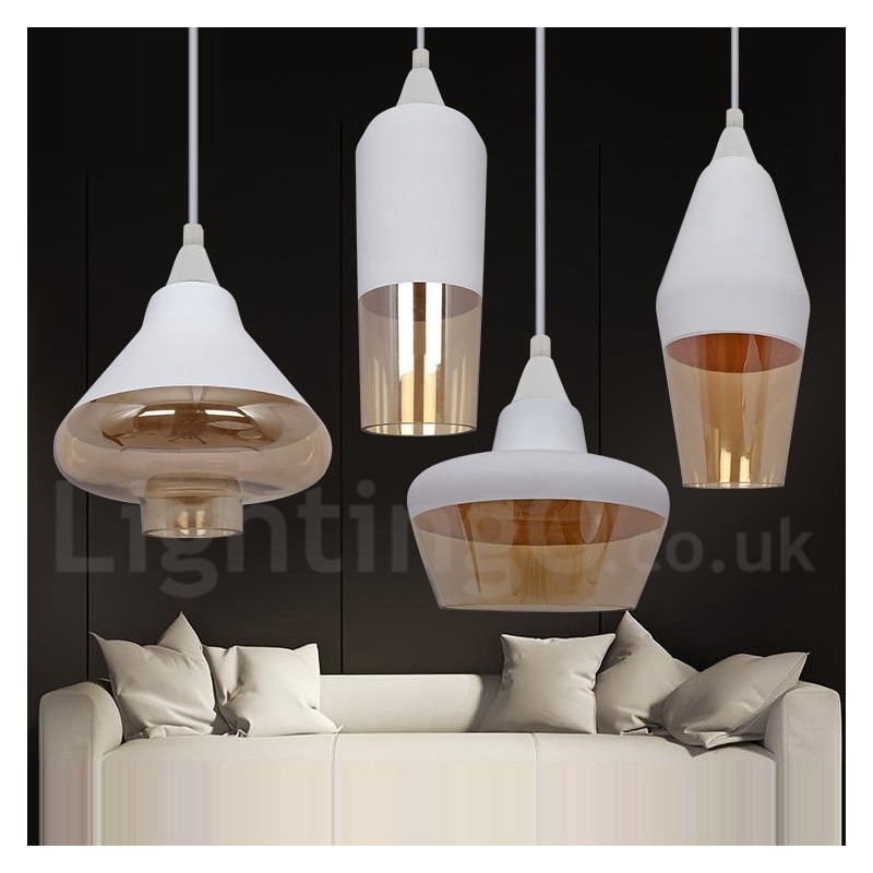 European Retro Lounge Glass Pendant Light