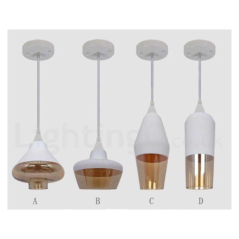 European Retro Lounge Glass Pendant Light