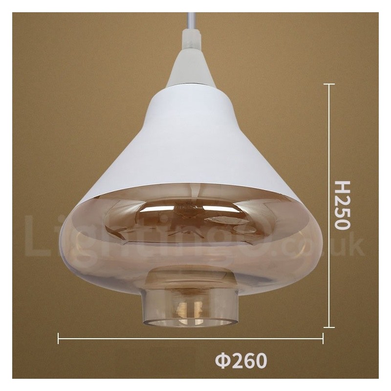 European Retro Lounge Glass Pendant Light