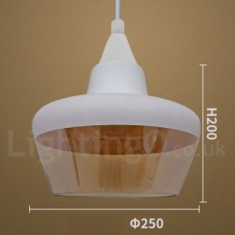 European Retro Lounge Glass Pendant Light