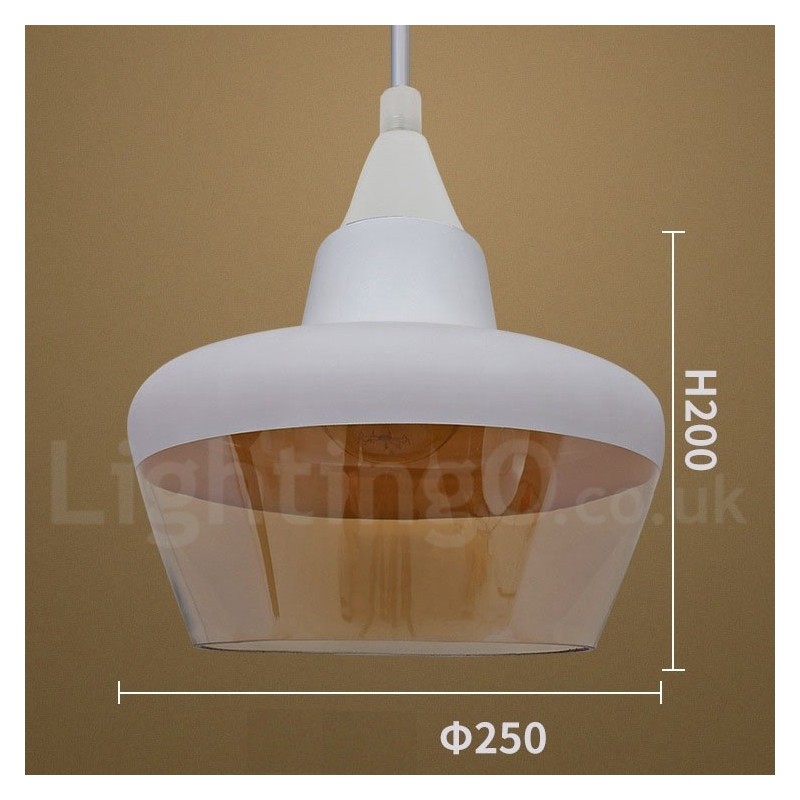 European Retro Lounge Glass Pendant Light