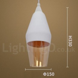 European Retro Lounge Glass Pendant Light