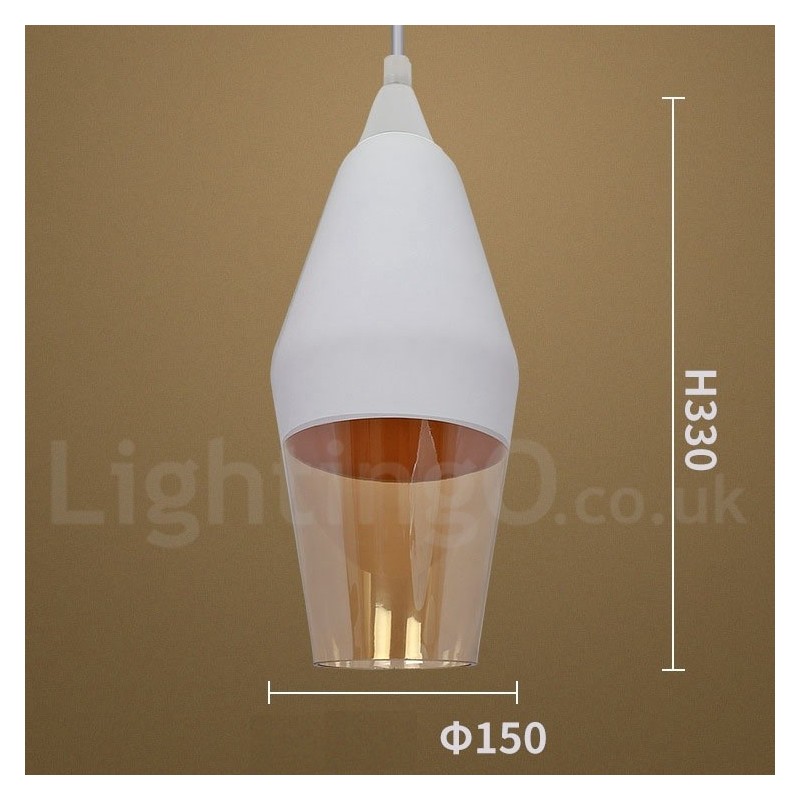 European Retro Lounge Glass Pendant Light