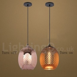 Rustic Glass Pendant Light European Cafe Pendant Lamp