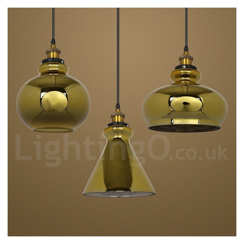 European Glass Pendant Light