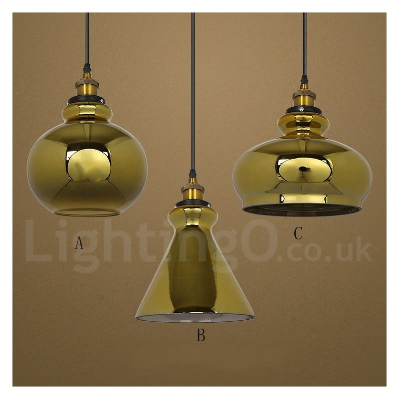 European Glass Pendant Light