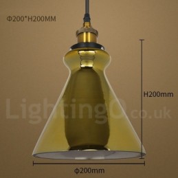 European Glass Pendant Light