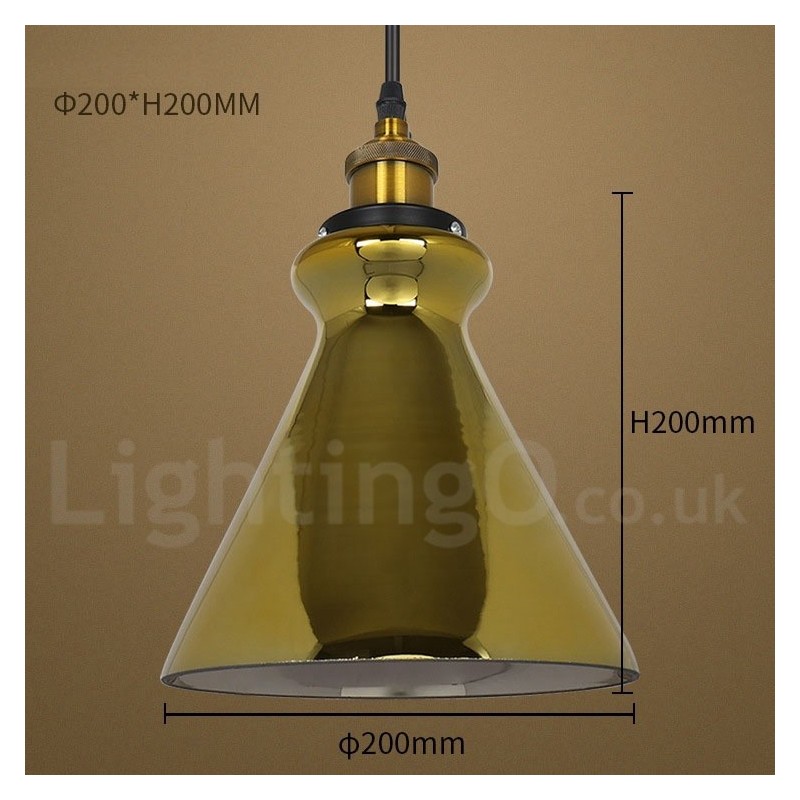 European Glass Pendant Light