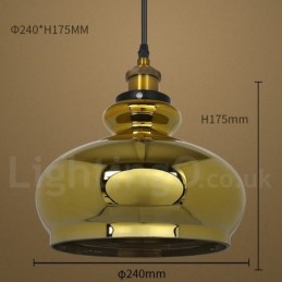 European Glass Pendant Light