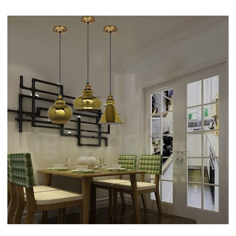 European Glass Pendant Light