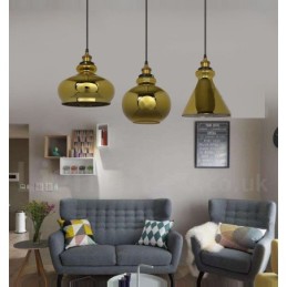 European Glass Pendant Light