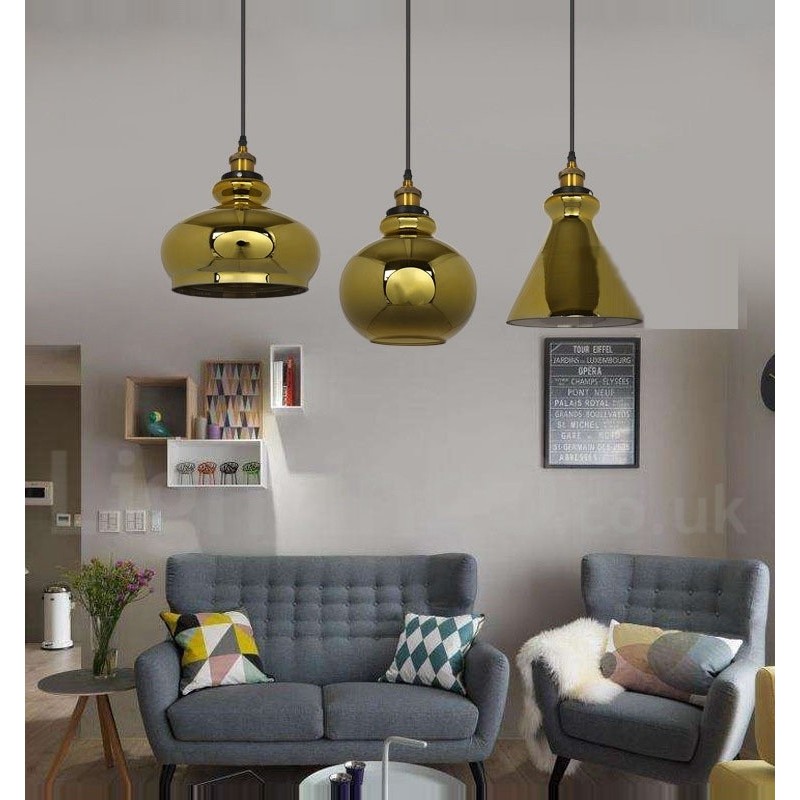 European Glass Pendant Light