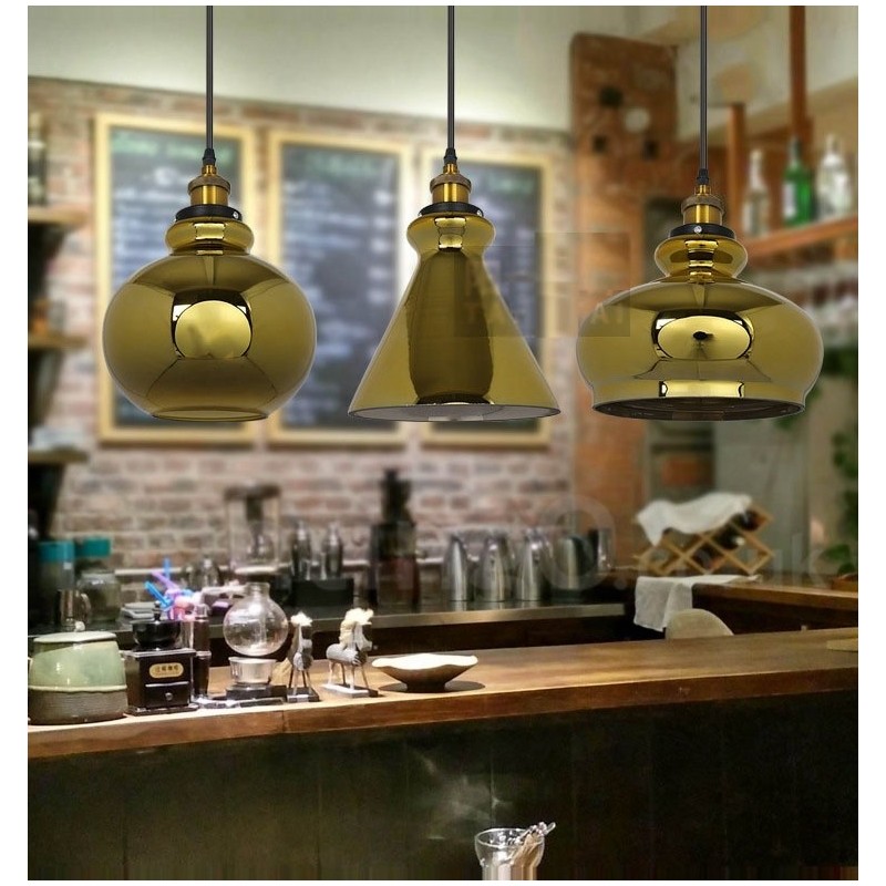 European Glass Pendant Light
