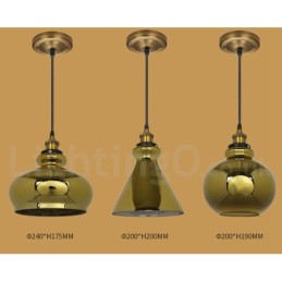 European Glass Pendant Light