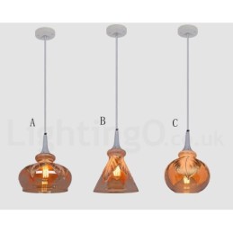 European Modern Contemporary Lounge Glass Pendant Light