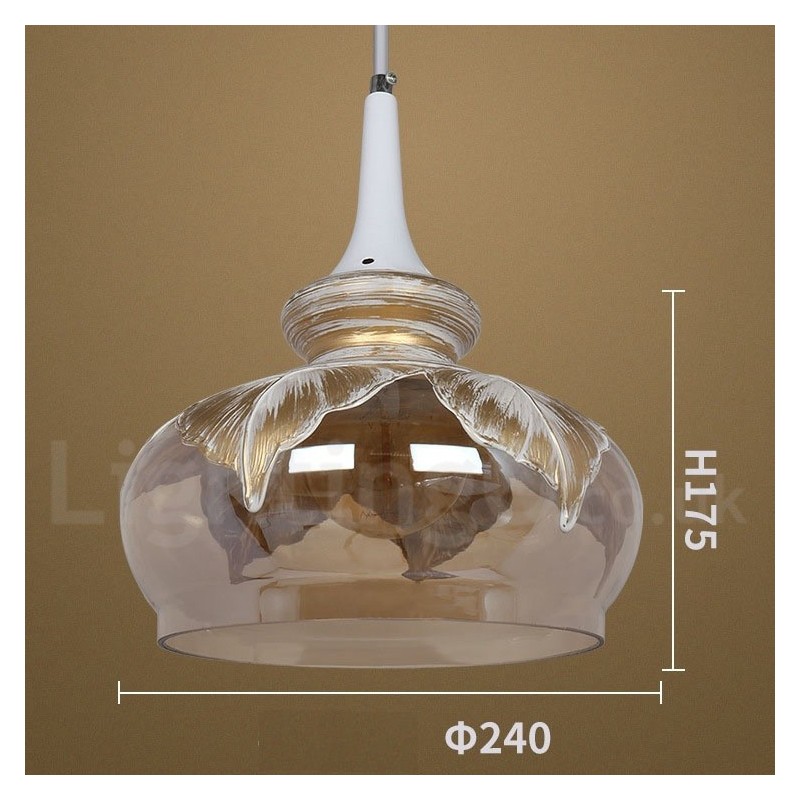 European Modern Contemporary Lounge Glass Pendant Light