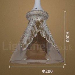 European Modern Contemporary Lounge Glass Pendant Light