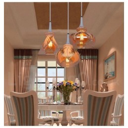 European Modern Contemporary Lounge Glass Pendant Light