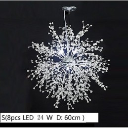 Firework Pendant Light Stainless Steel Dandelion