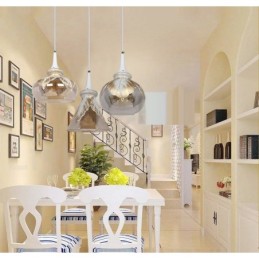 European Modern Contemporary Lounge Glass Pendant Light