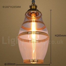 Bar Lounge European Glass Pendant Light